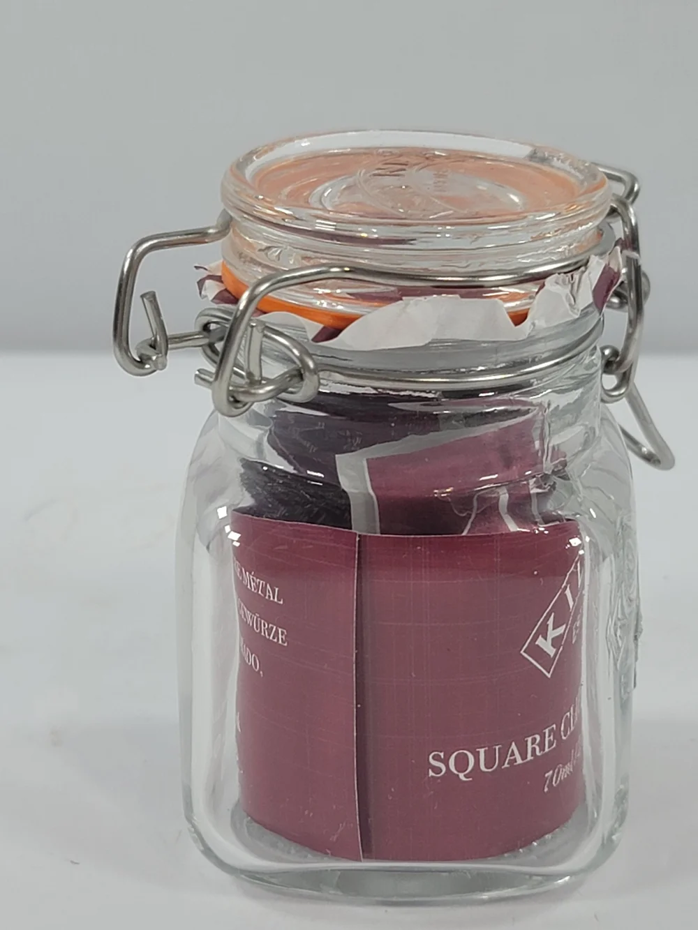 Kilner Square Swing Clip Top Spice Jar 70 ml